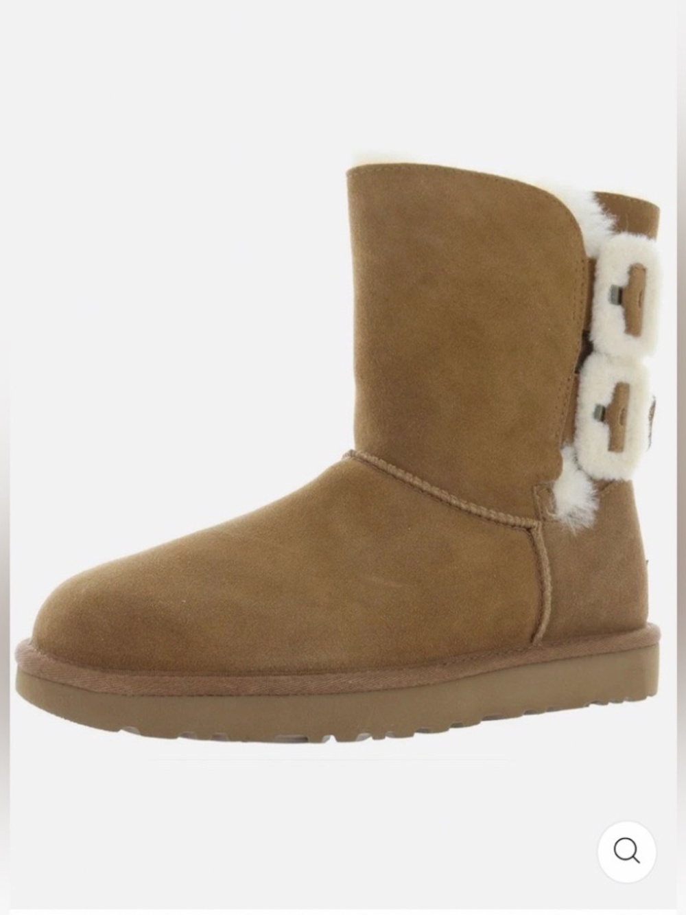 UGG Bailey Fluff Buckle Boot Size 8